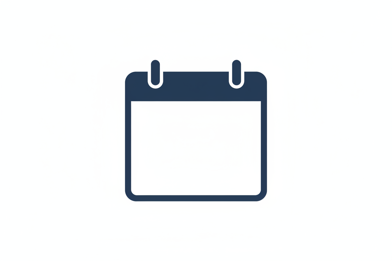 no a simple calender with nothing inside it the same icon as the tick like a basic calender just a icon